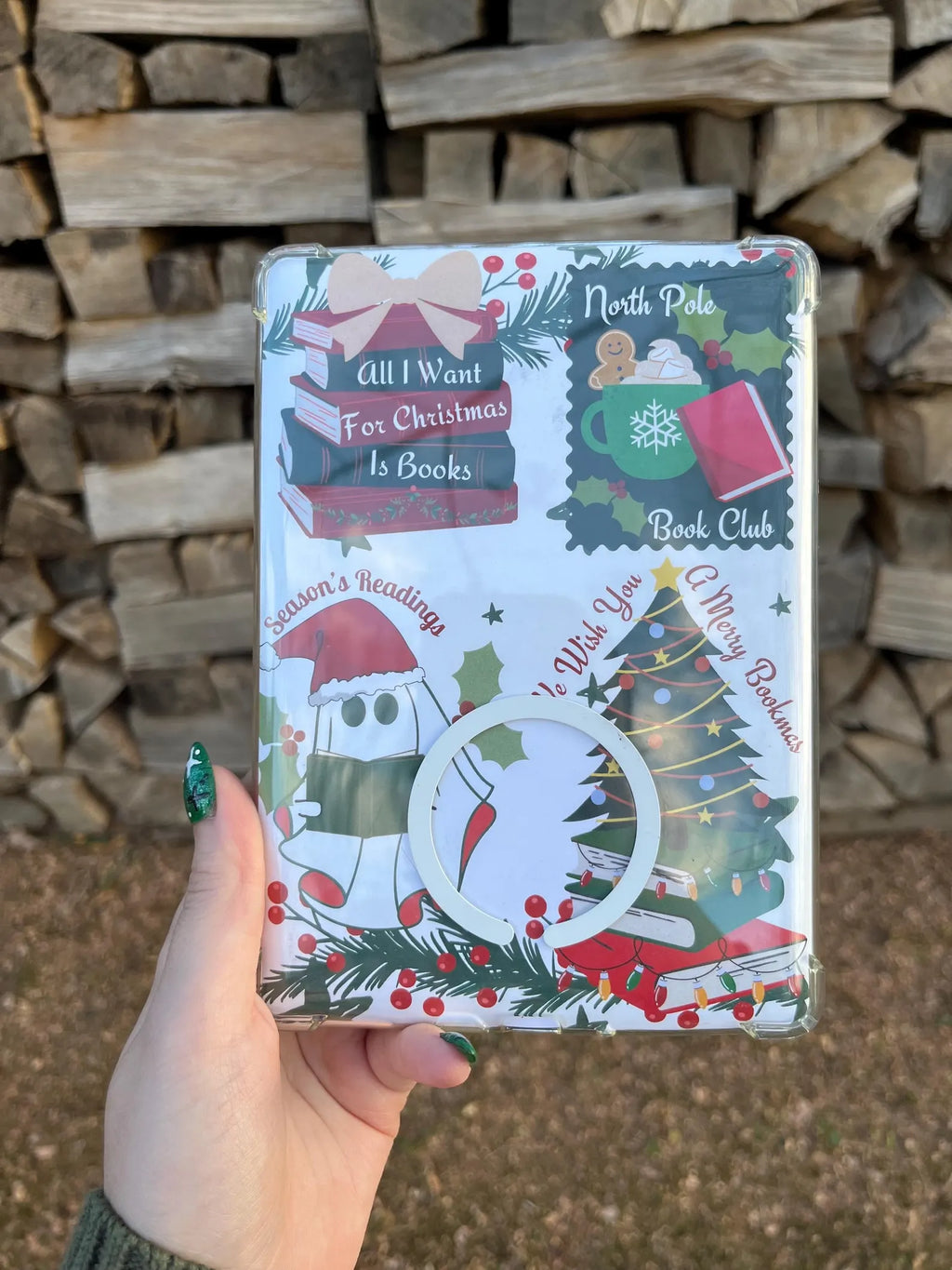 Bookish Christmas Kindle Paperwhite Insert