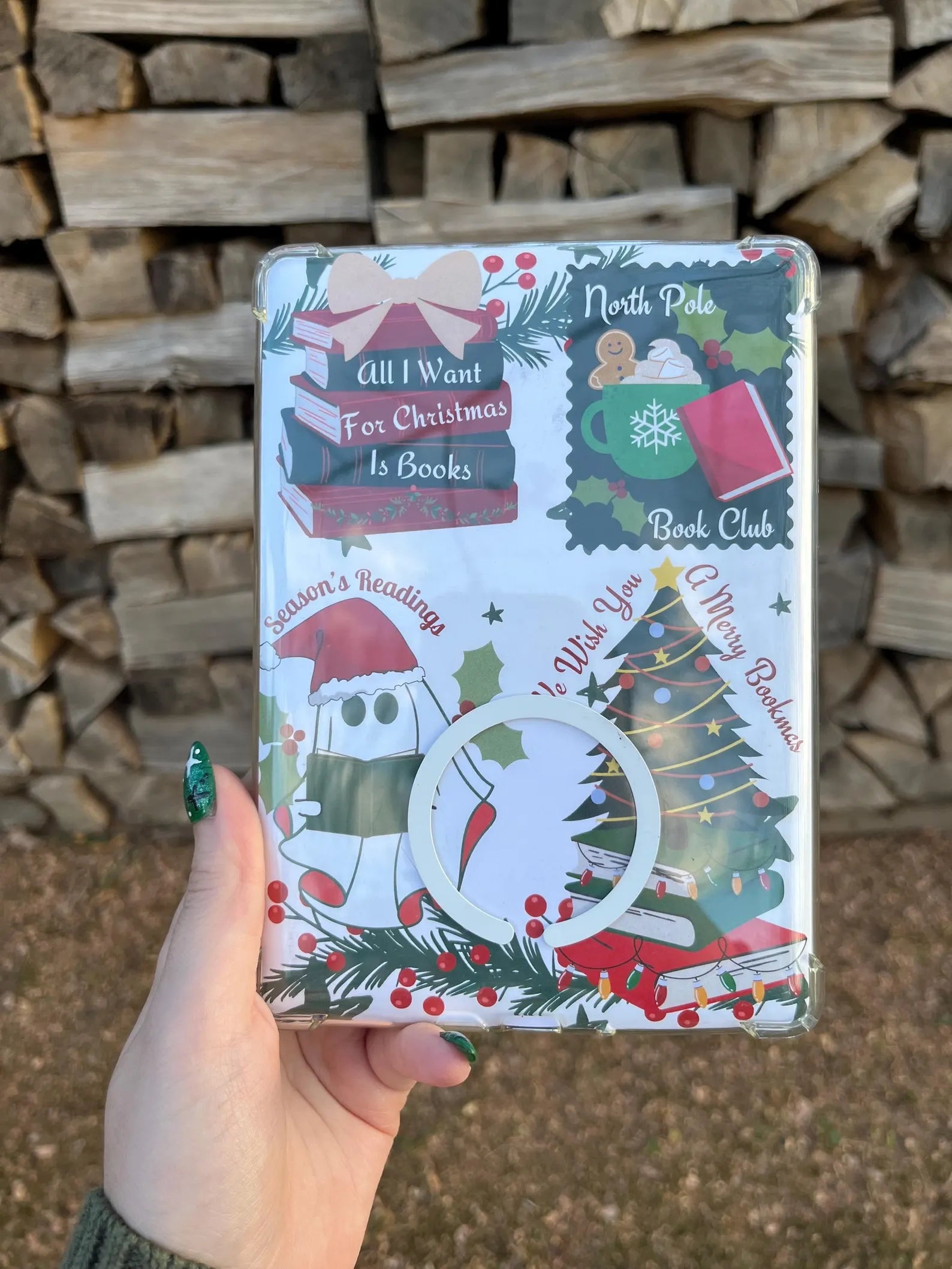Bookish Christmas Kindle Paperwhite Insert