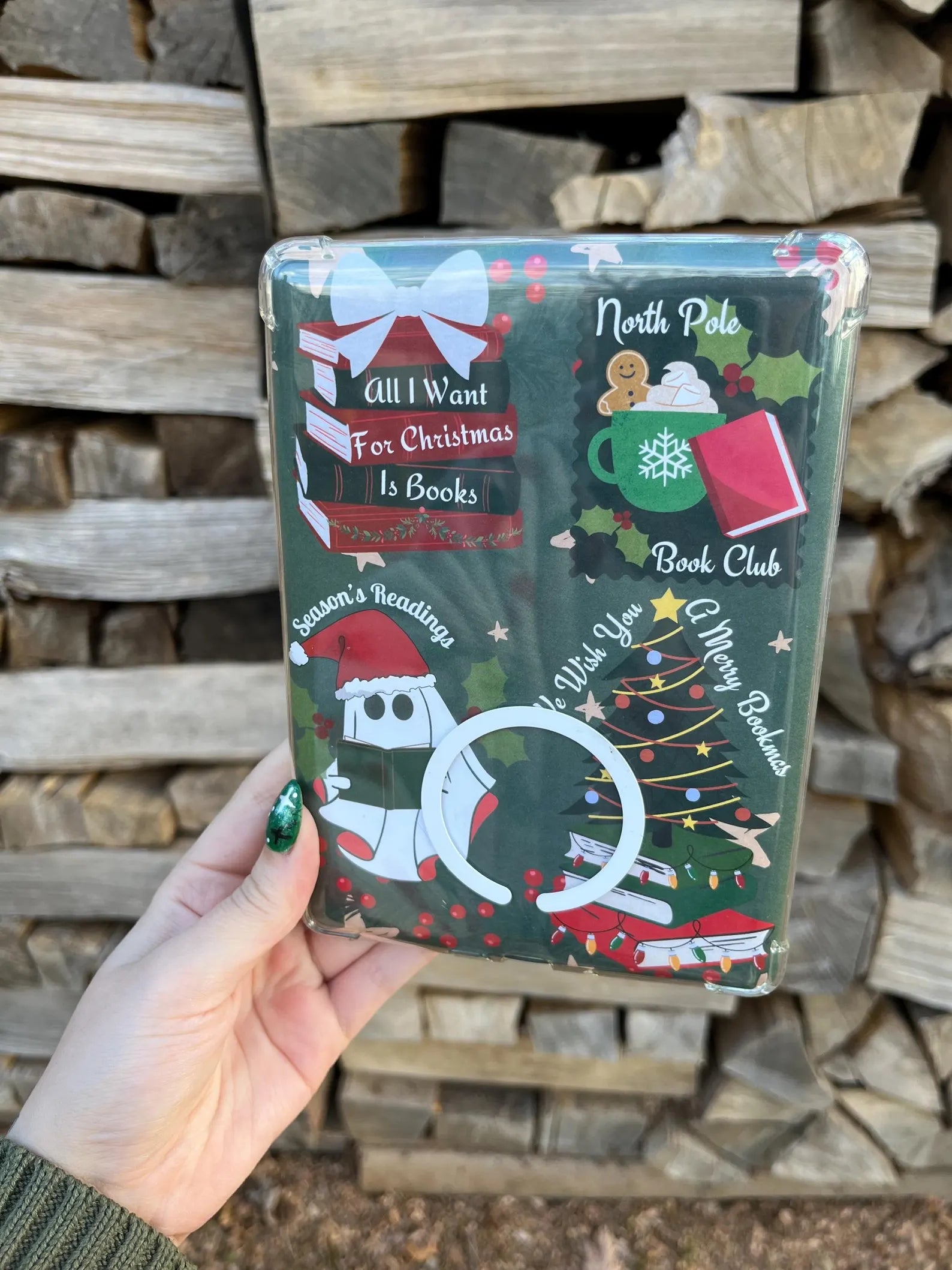 Bookish Christmas Kindle Paperwhite Insert
